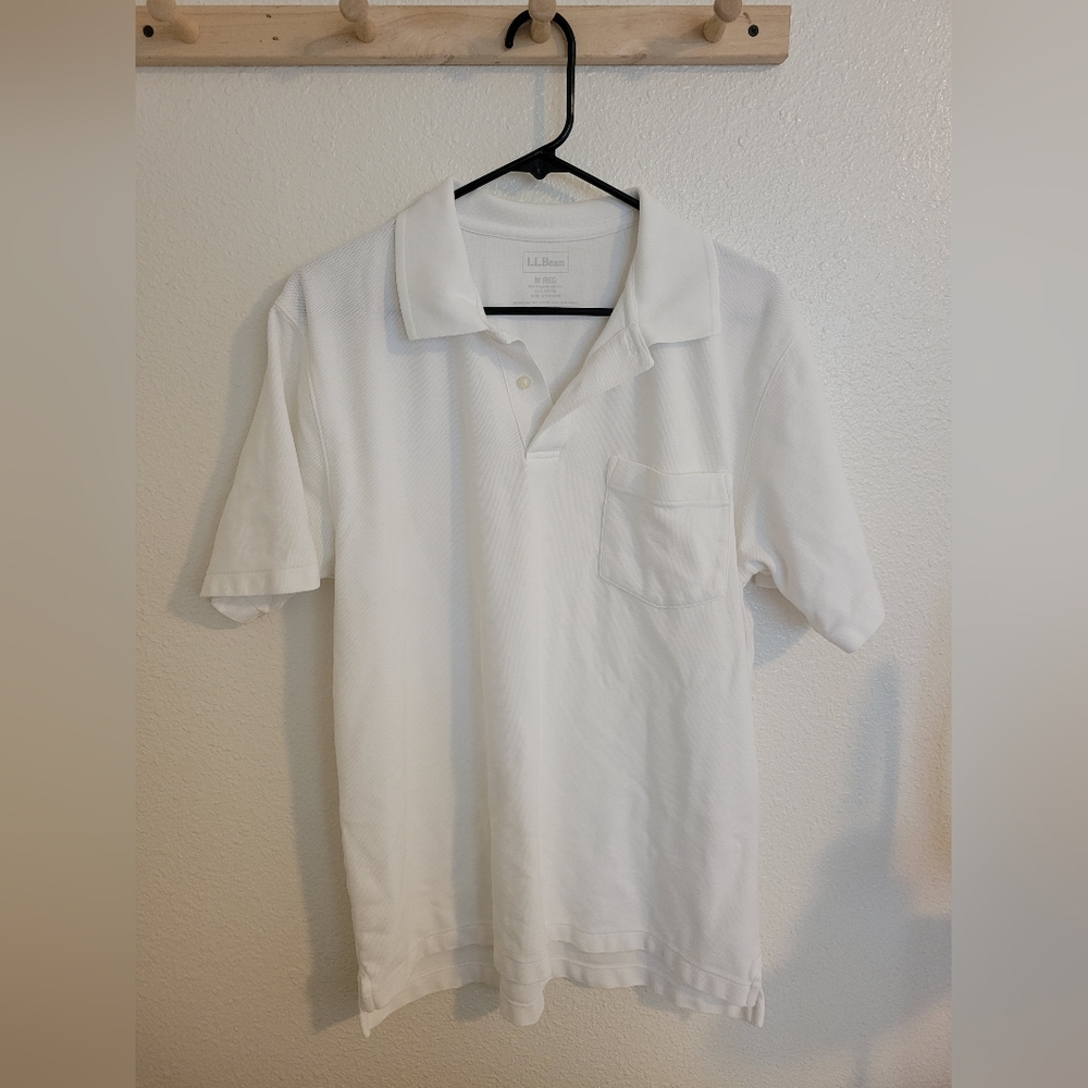 L.L. Bean Men's Polo Shirt Bundle, 5 Shirts, Size Medium, 100% Cotton - Picture 5 of 9